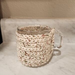 Handcrafted Cream Knit Mug Cozy